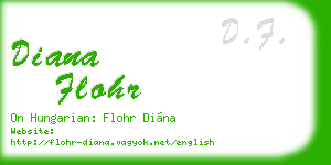 diana flohr business card